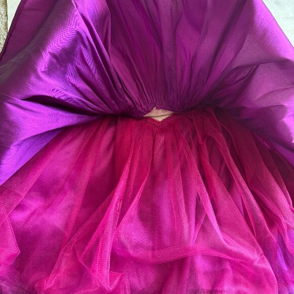 Tarik Ediz 90378 Dress Evening Dress ~US size 4 Purple Dress Beads and Lace NWT - Picture 14 of 15